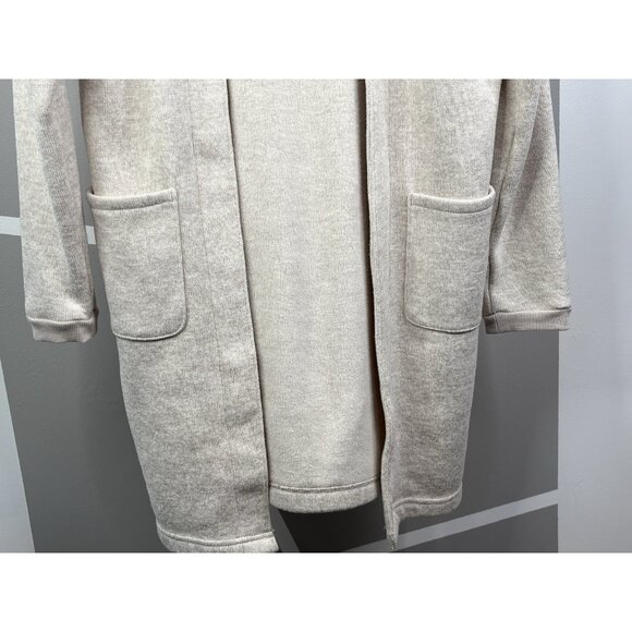 Columbia Montavilla Hooded Cardigan Hoodie Women’s Medium Pockets Stone Cream - Picture 4 of 13